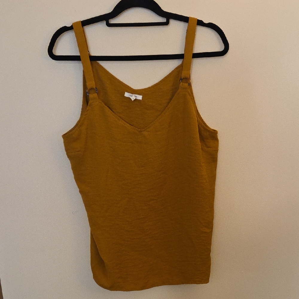 Maurices Mustard Dressy Tank Top